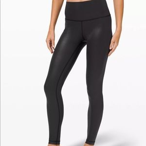 BRAND NEW WITH TAGS lululemon Align High Rise Pant 25" Black Shine